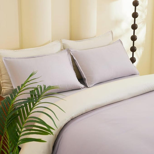 Queen Size 90" x 90" Duvet Cover – Reversible Luxury Bedding DeepSleep Tech 100% Tencel Lyocell – Proven Softness Gentle Than Silk Duvet Cover – After Dark