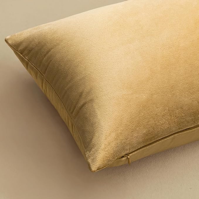 MIULEE Pack of 2, Soft Solid Decorative Square Throw Pillow Covers Set Cushion Case for Sofa Bedroom Car 18 x 18 Inch 45 x 45 Cm