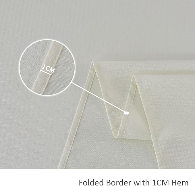 maxmill Weaved Texture Tablecloth Water Resistance Antiwrinkle Spillproof Soft Washable Table Cloth for Dining Room, Buffet Banquet Parties Holiday Dinner, Rectangular 60 x 108 Inch, Ivory