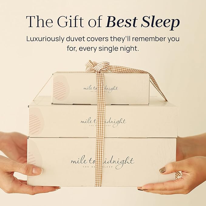 Queen Size 90" x 90" Duvet Cover – Reversible Luxury Bedding DeepSleep Tech 100% Tencel Lyocell – Proven Softness Gentle Than Silk Duvet Cover – Frost
