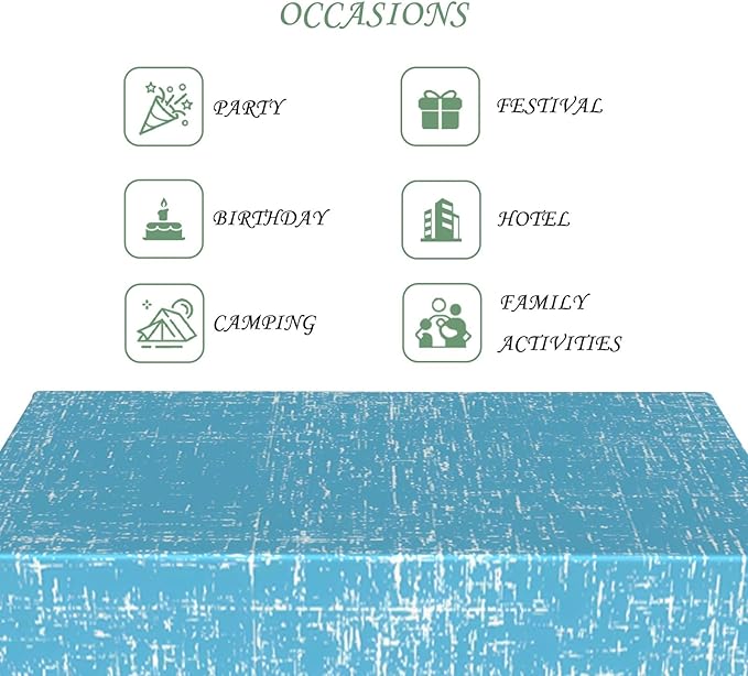 60x120 Inch Abstract Painting Rectngular Tablecloth Modern Art Blue Table Cloth Waterproof Durable Table Cover for Kitchen Picnic Bedroom Home Decor