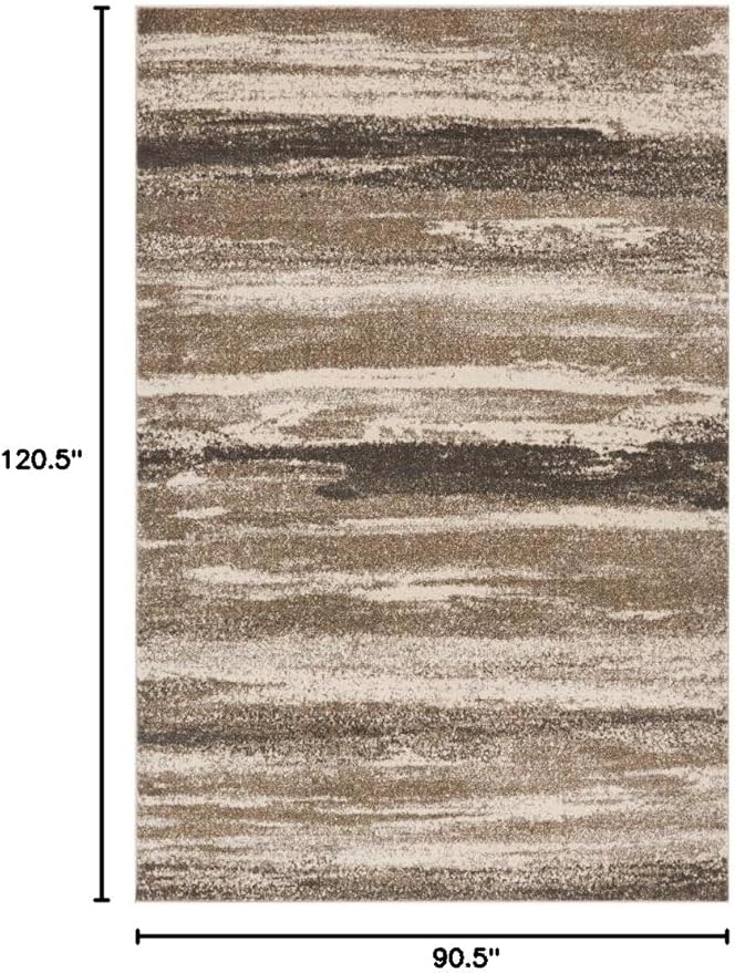 LUXE WEAVERS Lagos Collection 7501 Beige 8x10 Abstract Area Rug