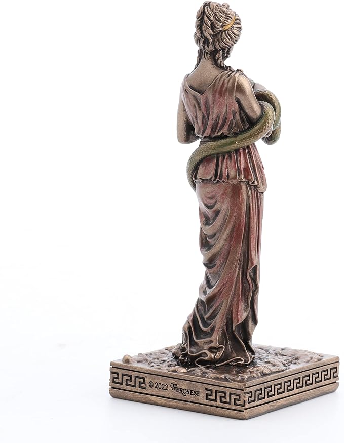 Veronese Design Hygieia Greek Goddess of Health Resin Hand Painted Miniature Figurine