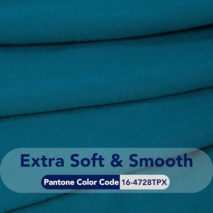 PureFit Super Stretch 4 Seater Sofa Slipcover – Spandex Non Slip Soft Couch Sofa Cover, Washable Furniture Protector with Non Skid Foam and Elastic Bottom for Kids, Pets （XX Large, Peacock Blue）