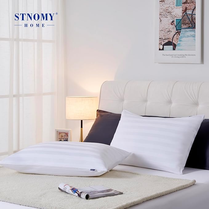 Premium Cotton Pillow Protectors with Zipper Durable Soft Breathable Pillow Cover Toddler & Travel Pillow Size 2 Pack