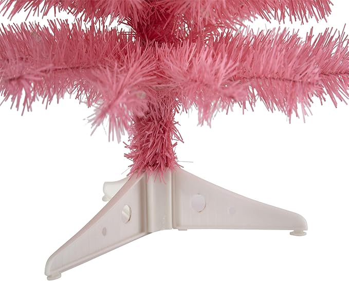 Nearly Natural 2ft. Pink Artificial Christmas Tree with 35 LED Lights and 72 Bendable Branches