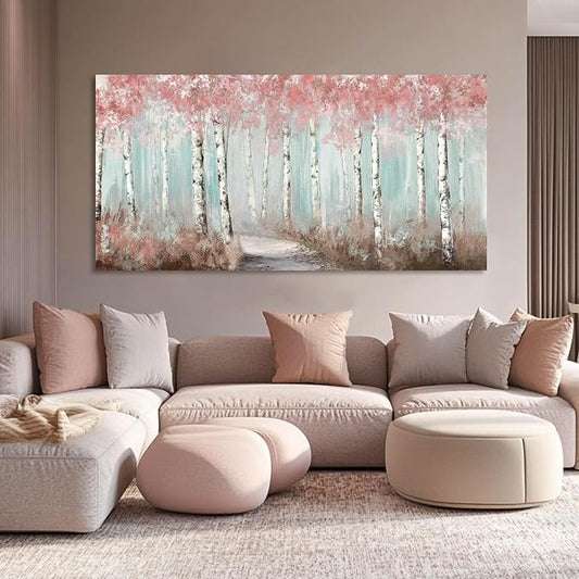 SDYA Canvas Art Wall Decor for Living Room - Botanical Wall Art - Room Decor for Women - Winter Landscape Decorations for Bedroom Kitchen Office 24x48 Inches