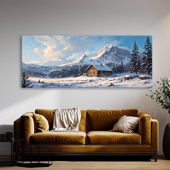 Sense Canvas Scandinavian Cozy Nordic 2 Canvas Art - Home Decor Wall Art Print Poster Painting X-Large 60x24 / 0.75"
