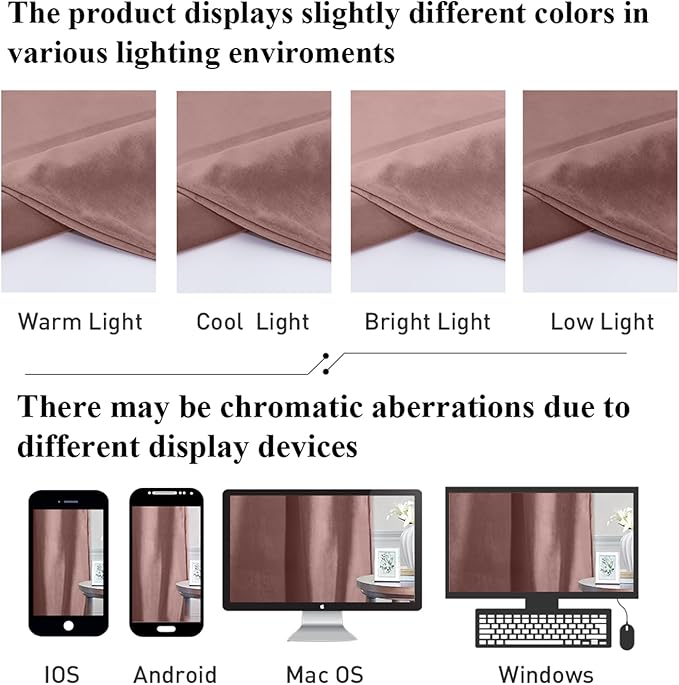 StangH Wild Rose Pink Curtains 92 inches Soft Velvet Back Tab Insulated Room Darkening Drapes for Nursery Girls Bedroom, Elegant Vibrant Home Decor, W52 x L92, 2 Panels