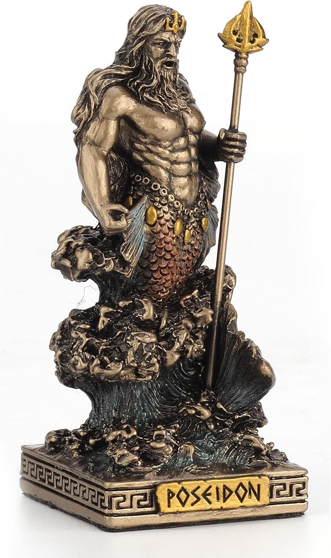 Veronese Design Poseidon God of The Sea Miniature Figurine