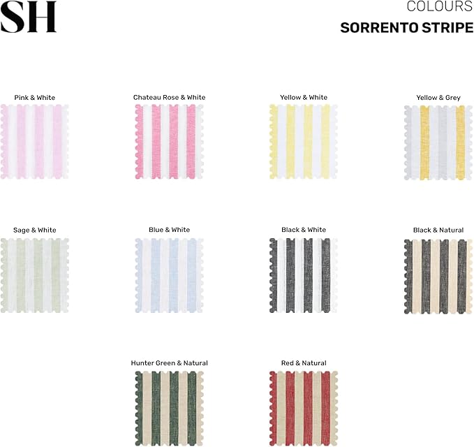 Solino Home Linen Tablecloth 60 x 120 Inch - Sorrento Stripe 100% Pure Linen Hunter Green and Natural Table Cloth for Rectangle Tables - Machine Washable Tablecloth for Thanksgiving, Christmas