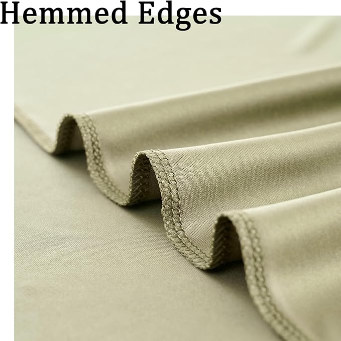 10ft x 10ft Wrinkle Free Sage Green Backdrop Curtains for Parties, Polyester Photo Backdrop Drapes 2 Panels 5x10ft for Wedding Birthday Party Photography Background Photoshoot