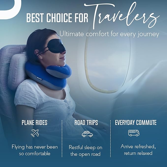 BCOZZY Chin Supporting Travel Pillow- Unique Patented Design Offers 3 Ergonomic Ways to Support The Head, Neck, and Chin When Traveling and at Home. Fully Washable. Large, Gray