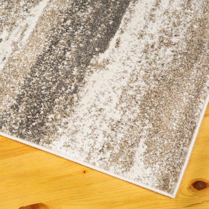 LUXE WEAVERS Lagos Collection 7501 Beige 8x10 Abstract Area Rug