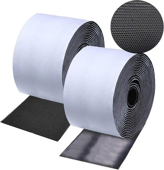 11CM (4.3 Inch) Wide 2 M Long Premium Hook and Loop Tape with Adhesive Nylon Fabric Fastener for Couch Cushions, Guitar Pedal, Cable Management and Crafts Projects