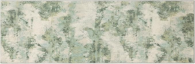 UMINEUX Runner Rug for Hallways, 2'x6' Washable Modern Abstract Hallway Rug with 𝐍𝐨𝐧- 𝐒𝐥𝐢𝐩 Rubber Backing, Low Pile Kitchen Rugs for Home Decor