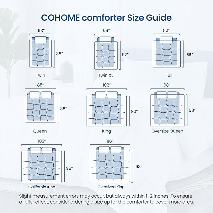 COHOME Quilted King Size Comforter - All-Season Down Alternative Duvet Insert - Luxury Hotel Soft Breathable Dark Grey Comforter with Anti-Clump Tech & 8 Tabs - Gift for Women & Men（90"x102"）