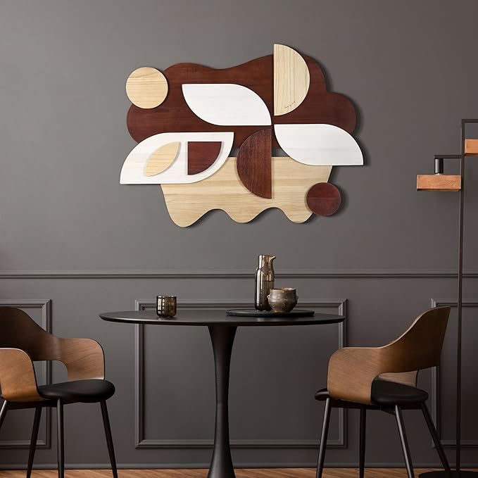 Empire Art Direct "Sands Serenade I Handmade Dimensional Solid Paulownia Wood Abstracts Wall Art, Ready to Hang, Living Room, Bedroom & Office, 40" x 30"x 1.42"