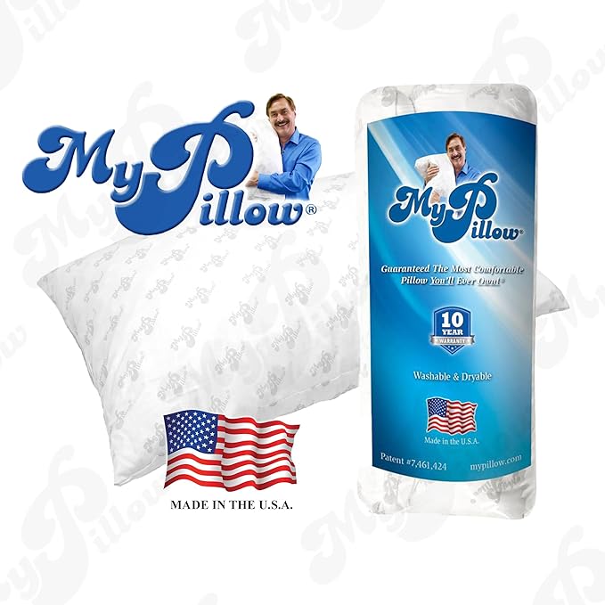 MyPillow Bedding Bed Pillows for Sleeping King Size, Set of 2, for Back, Stomach or Side Sleepers - My Pillow Classic Pillow [King, Medium]