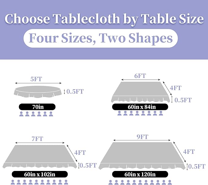Champagne Tablecloth (Seats 8-10), Jacquard Tablecloths for Rectangle Tables 60"x102" (5-7ft) - Cotton & Polyester Blended, Washable & Reusable, 1PC Cream Table Cover for Dinner & Banquet, Ivory Bows