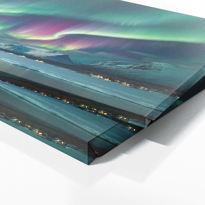 Sense Canvas Scandinavian Celestial Light 69 Canvas Art - Home Decor Wall Art Print Poster Painting Large 40x16 / 0.75"