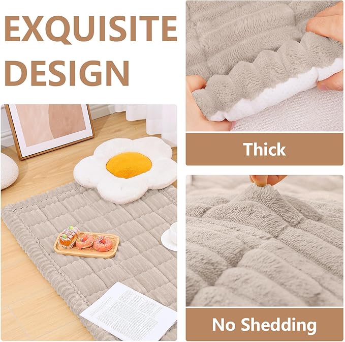 Smiry Couch Cover for Dogs Washable, Non Slip Fuzzy Pet Couch Covers for 3 Cushion Sofa Pet Friendly, Thick Soft Sofa Slipcovers Cushion Protector (Apricot, 27.6" x 82.7")