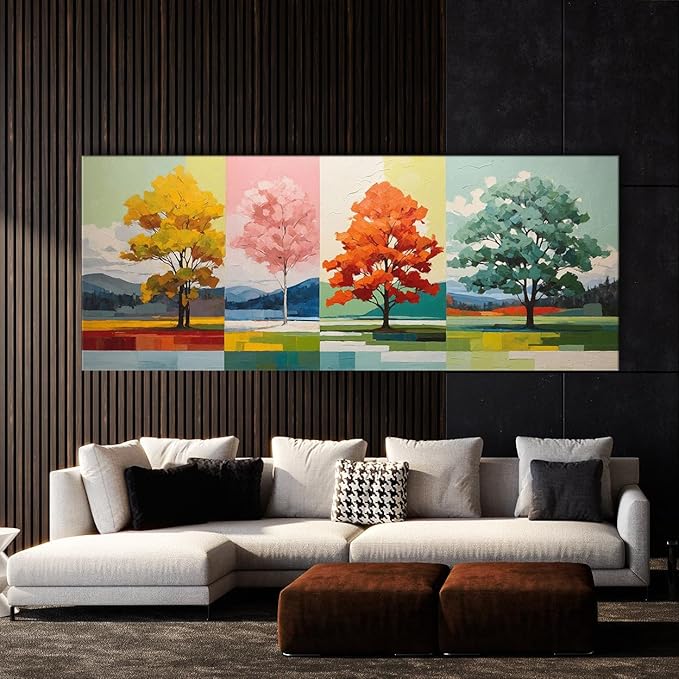 Sense Canvas Scandinavian Scandi Seasonal 95 Canvas Art - Home Decor Wall Art Print Poster Painting X-Large 60x24 / 0.75"