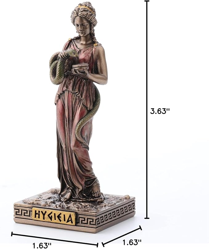 Veronese Design Hygieia Greek Goddess of Health Resin Hand Painted Miniature Figurine