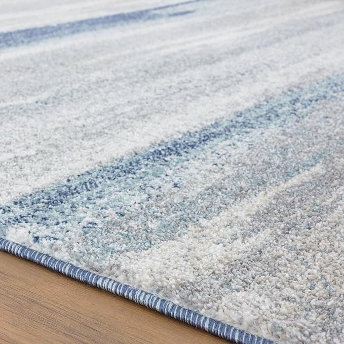 LUXE WEAVERS Tower Hill Abstract Blue 9x12 Area Rug