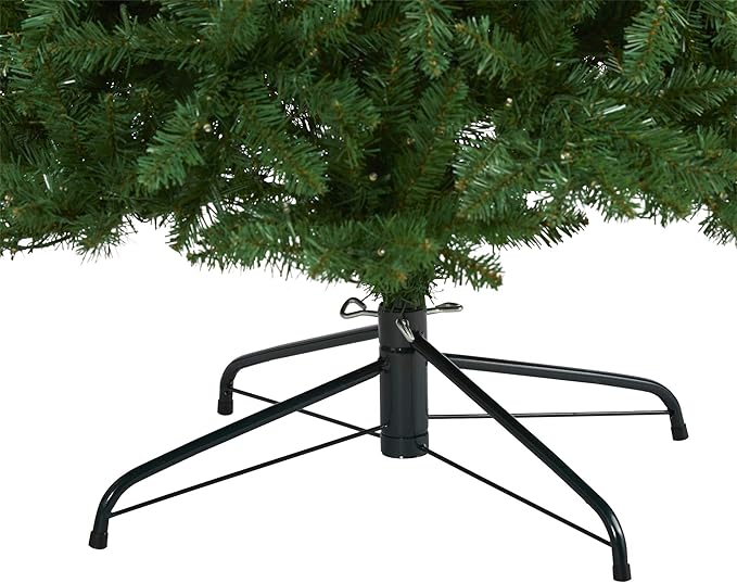 Nearly Natural 9ft. Slim Green Mountain Pine Artificial Christmas Tree with 600 Clear LED Lights