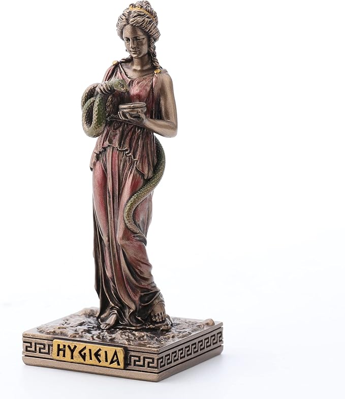 Veronese Design Hygieia Greek Goddess of Health Resin Hand Painted Miniature Figurine