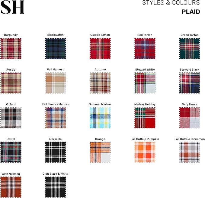 Solino Home Linen Plaid Tablecloth 52 x 52 Inch - 100% Pure Linen Glen Check Nutmeg Table Throw - Machine Washable Square Table Cloth for Fall, Autumn, Thanksgiving, Holiday