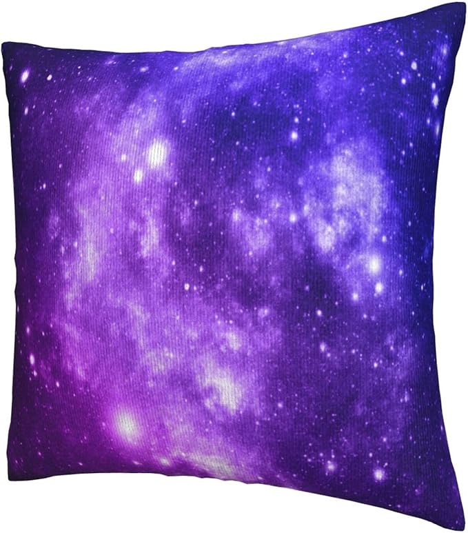 Galaxy Star Pillow Covers 20x20 Inch Set of 2 Space Nebula Throw Pillow Cover Starry Sky Stars Square Pillowcase Cushion Cases for Home Couch Bed Sofa