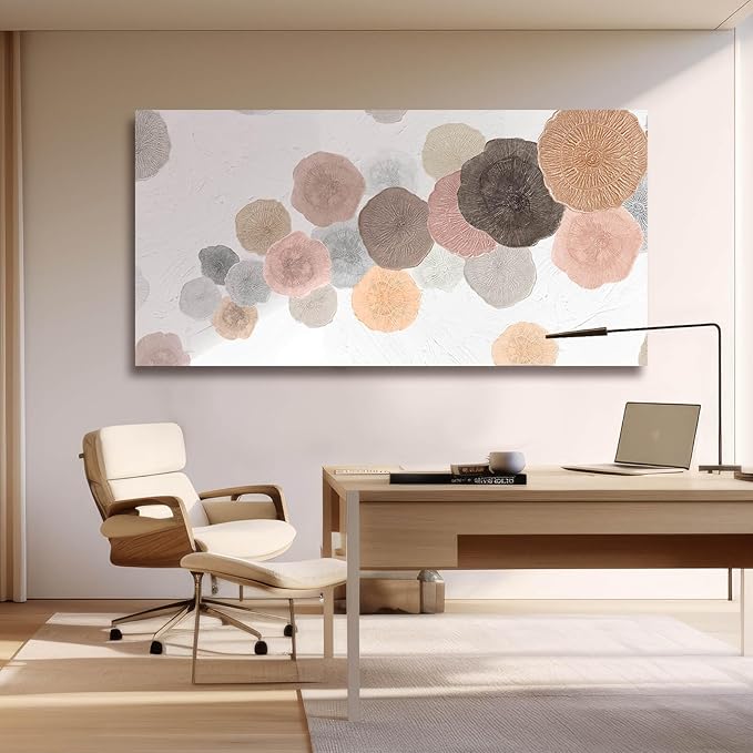 Wall Art for Living Room Colorful Painting Framed Canvas Prints Pink Wall Pictures Pop Art Decor for Dining Room Bedroom Home 24"x 48"