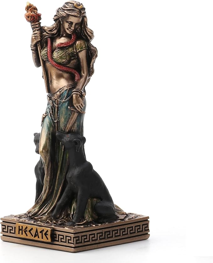 Veronese Design Hecate Greek Goddess of Magic Resin Hand Painted Miniature Figurine