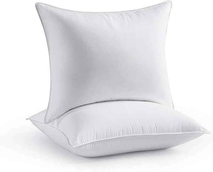 Seward Park Bed Pillow King Size Set of 2, Shams Insert 20 x 36 inch, Down Alternative Cooling Pillows for Stomach, Side or Back Sleeper