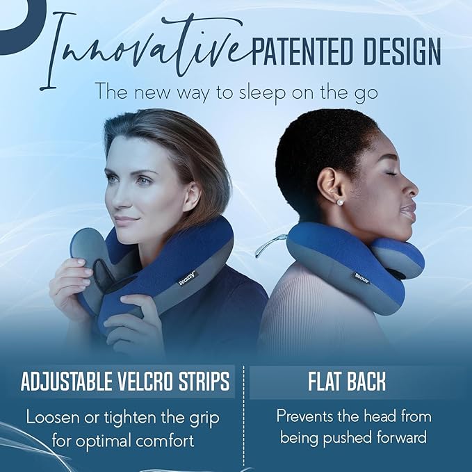 BCOZZY Chin Supporting Travel Pillow- Unique Patented Design Offers 3 Ergonomic Ways to Support The Head, Neck, and Chin When Traveling and at Home. Fully Washable. Large, Gray