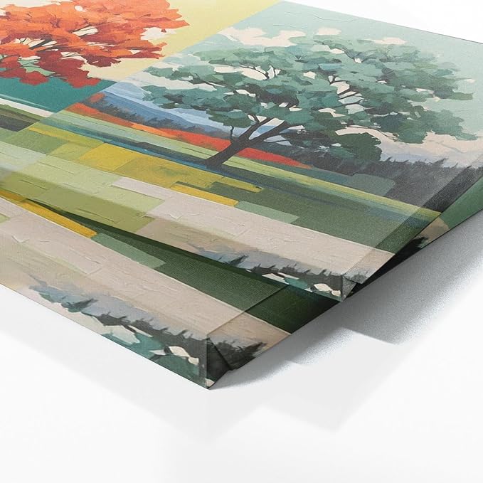 Sense Canvas Scandinavian Scandi Seasonal 95 Canvas Art - Home Decor Wall Art Print Poster Painting Medium 30x12 / 1.5"