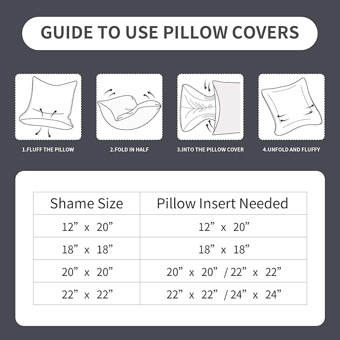 Faux Fur Throw Pillow Covers(Pack of Two, Dark Grey) 20×20 Inch Decorative Pillows Cover Neutral Soft Chenille Couch Pillows with Zipper Aesthetic for Living Room and Bedroom