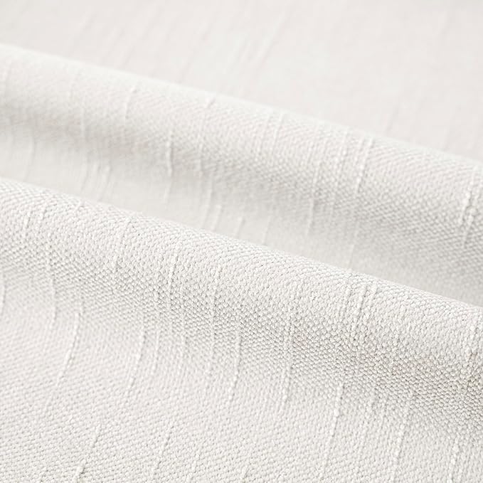 Foindtower Pack of 2 Soft Textured Chenille Throw Decorative Pillow Covers Square Accent Solid Cushion Cover Neutral Farmhouse Pillow Case for Couch Sofa Bedroom Living Room 22x22 Inch, Ivory White
