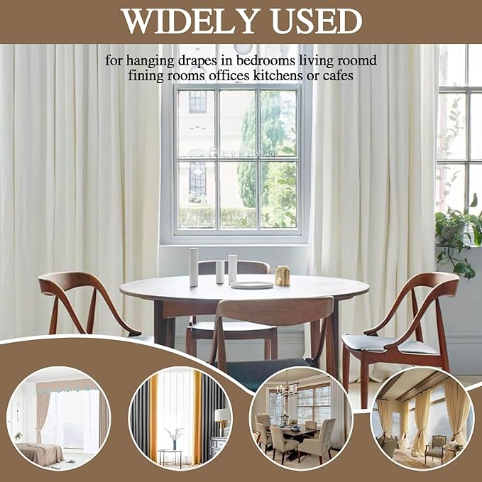 Openable Curtain Rings with Eyelet,24PCS Curtain Rings,Drapes Rings 1.25 in Interior Diameter,Hinge Snap-Joint Design, Fits Curtain Rods Up to 1 Inches Bronze TXZWJZ
