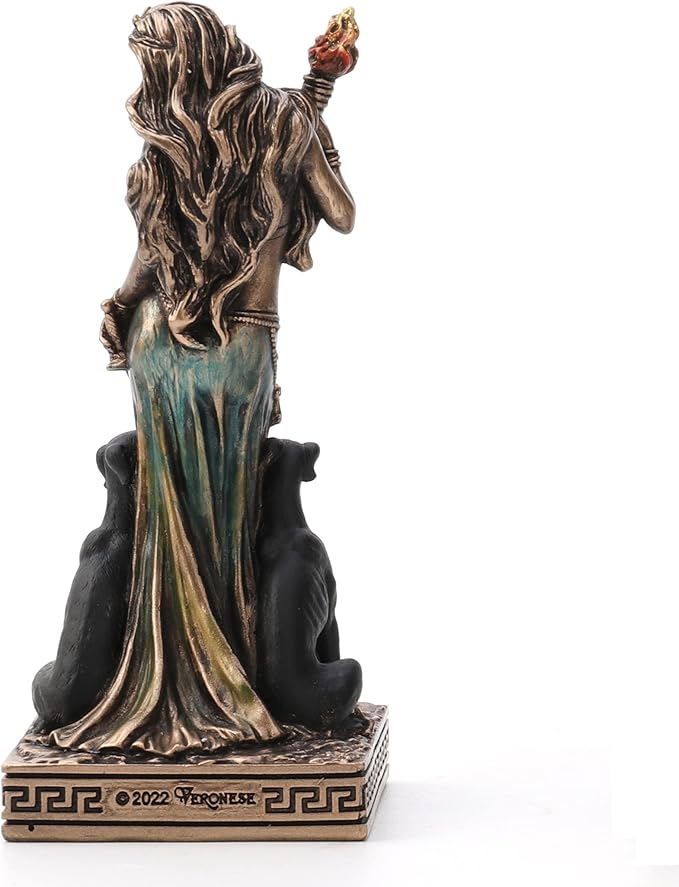 Veronese Design Hecate Greek Goddess of Magic Resin Hand Painted Miniature Figurine