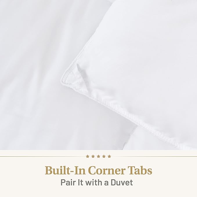 Down Alternative Comforter California King Size - Extra Fluffy Duvet Insert - Thick Puffy Premium All Season Winter - Luxury Breathable Hotel Cooling Comforter - California King, White, 104x96 inches