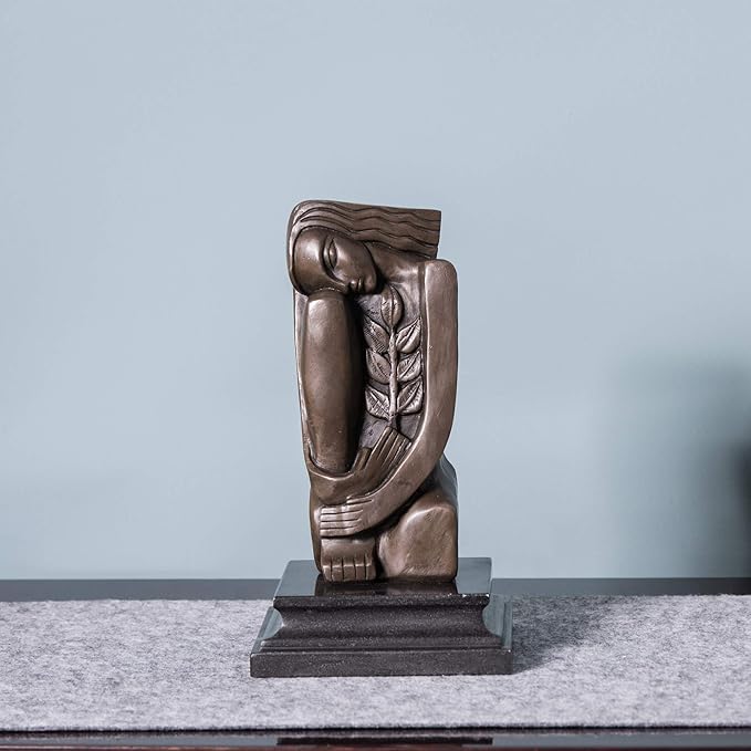 Abstract Sculpture Bronze Female Statue Metal Figurine BSE-001