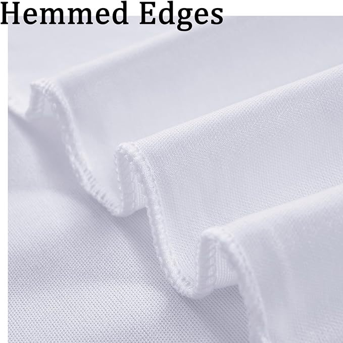 40ftx8ft Wrinkle Free White Backdrop Curtains for Parties, 8 Panels 5x8ft Thick Polyester Backdrop Drapse for Weddings Birthday Photography Background Curtains