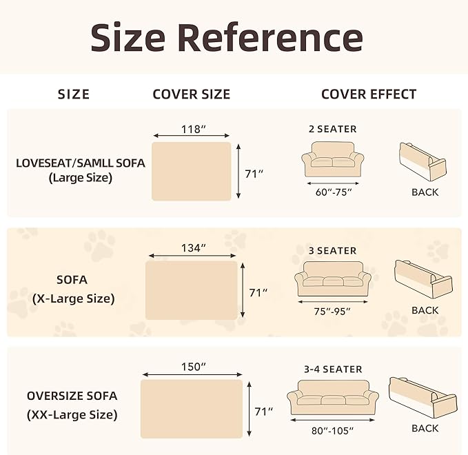 Couch Cover for 3 Cushion Couch Chenille Sofa Cover Sectional Couch Covers, Couch Cover for Dogs Washable, Soft Non-Slip Sofa Slipcover Sofa Protector Futon Cover, 71''x134'', Dark Grey