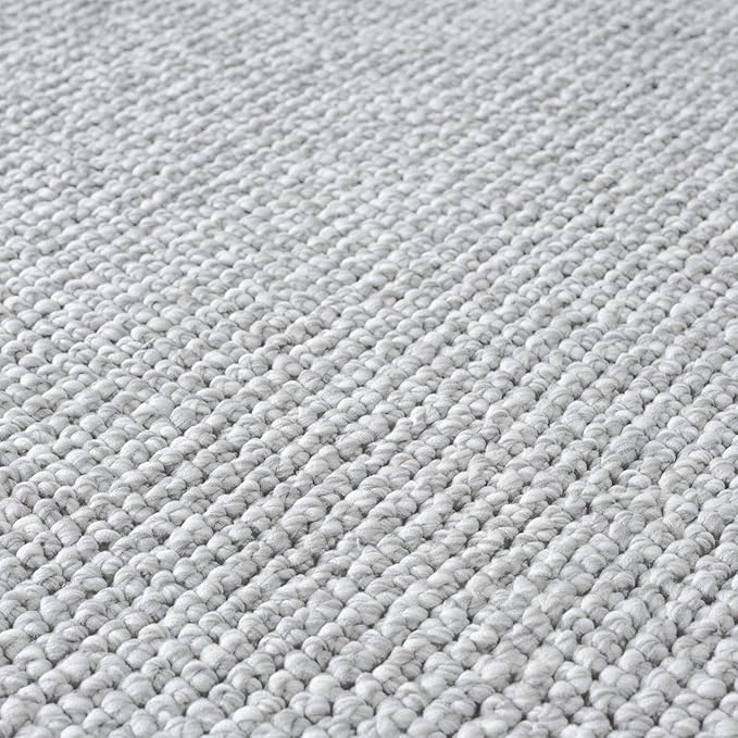 LUXE WEAVERS Solid Machine Woven Gray 2x3 Area Rug, Indoor Stain-Resistant Carpet