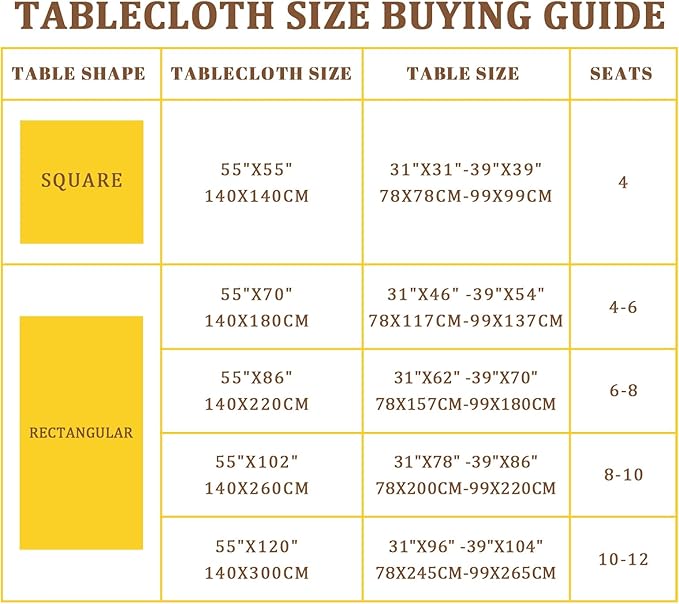 Heavy Duty Cotton Tablecloth Soft Wrinkle Resistant Fabric with Decorative Tassles Fringe for Kitchen Dining Table, Natural White, 55x70 Inch,1 Pack