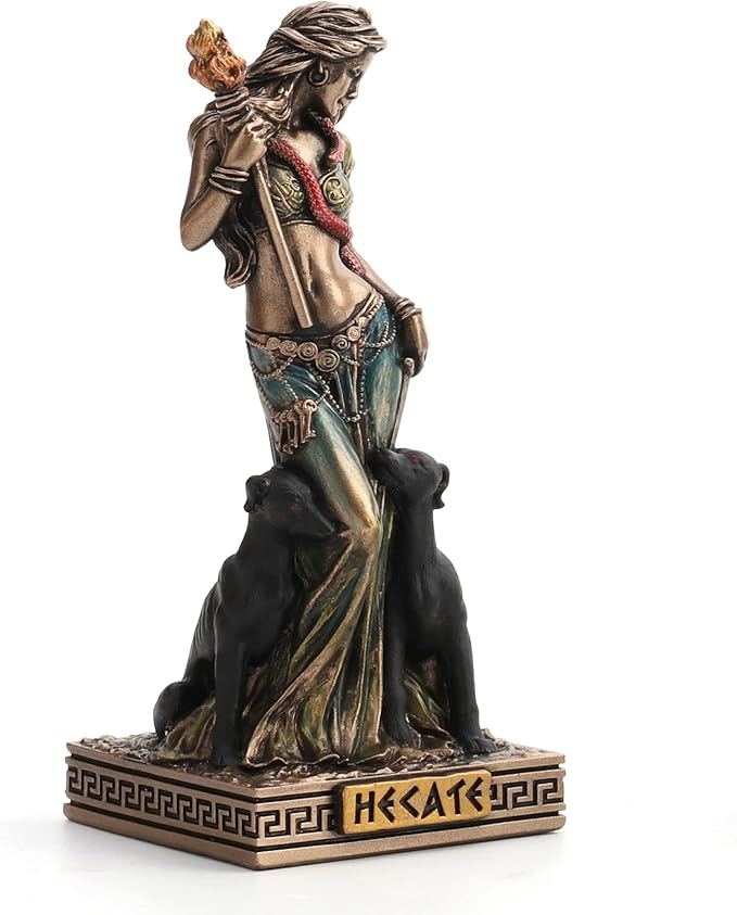 Veronese Design Hecate Greek Goddess of Magic Resin Hand Painted Miniature Figurine