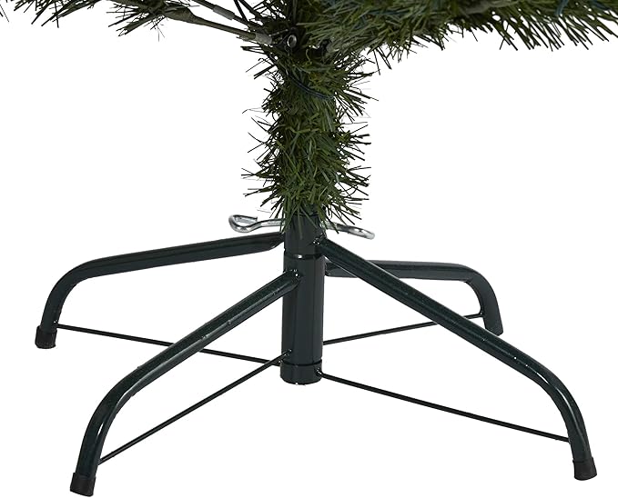 Nearly Natural 6ft. Rocky Mountain Spruce Artificial Christmas Tree with Pinecones and 250 Clear LED Lights